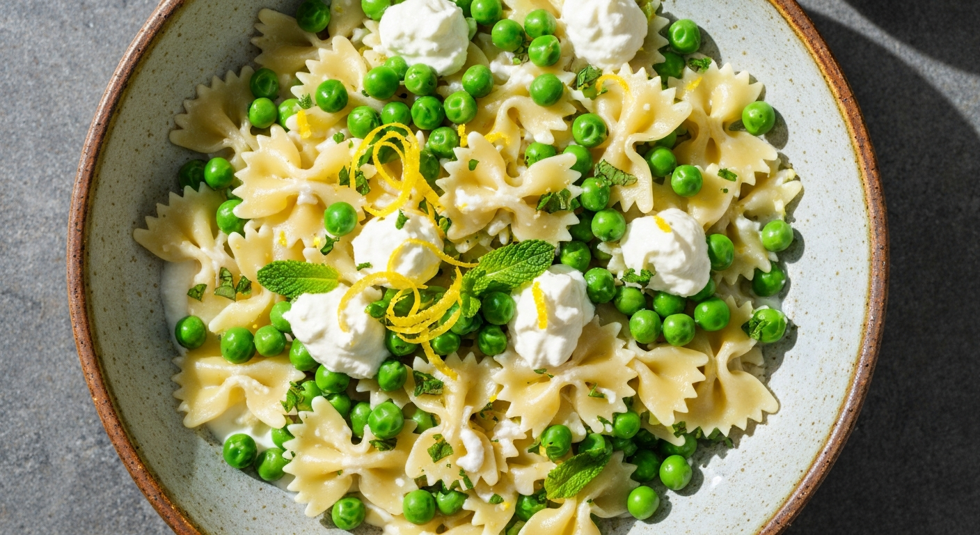 15-Minute Creamy Spring Pea Pasta