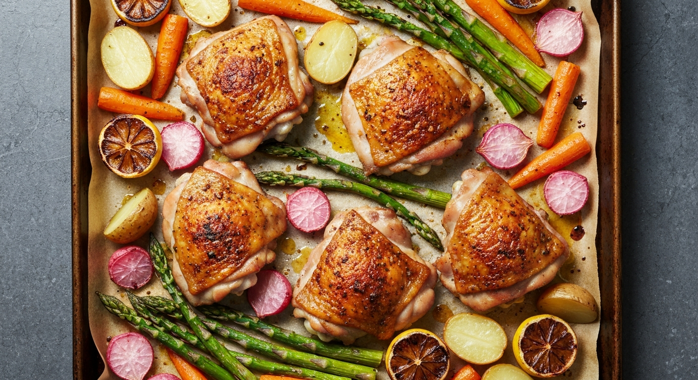 One-Pan Spring Harvest Roast: A Simple, Weeknight Celebration